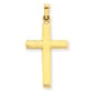 Gold Classics(tm) 14kt. Hollow Cross Pendant - image 1