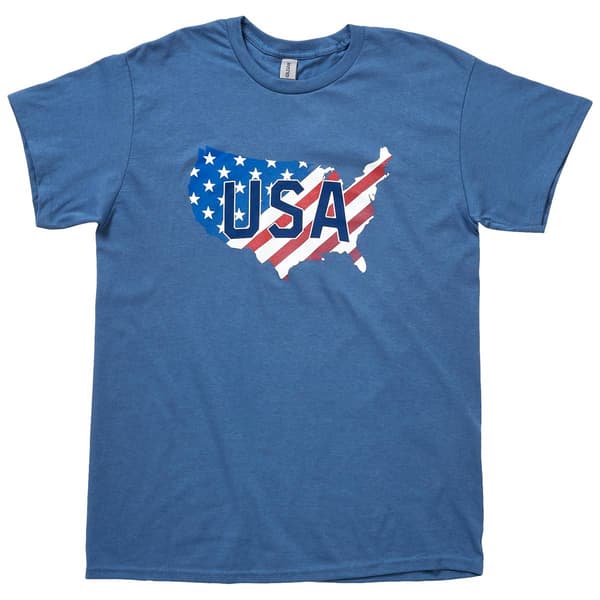 Mens Home of the Brave Short Sleeve USA Tee - image 