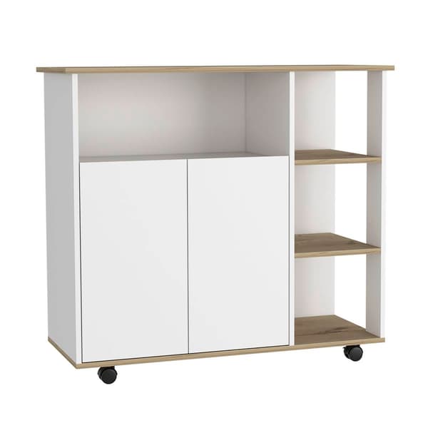 FM FURNITURE Serbia White Kitchen Island