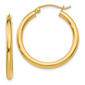 Gold Classics&#40;tm&#41; 14kt. Polished Gold 2.5mm Hoop Earrings - image 1