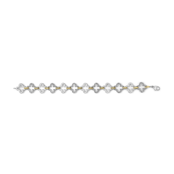 Haus of Brilliance Two-tone 1/10ctw Round Diamond Tennis Bracelet