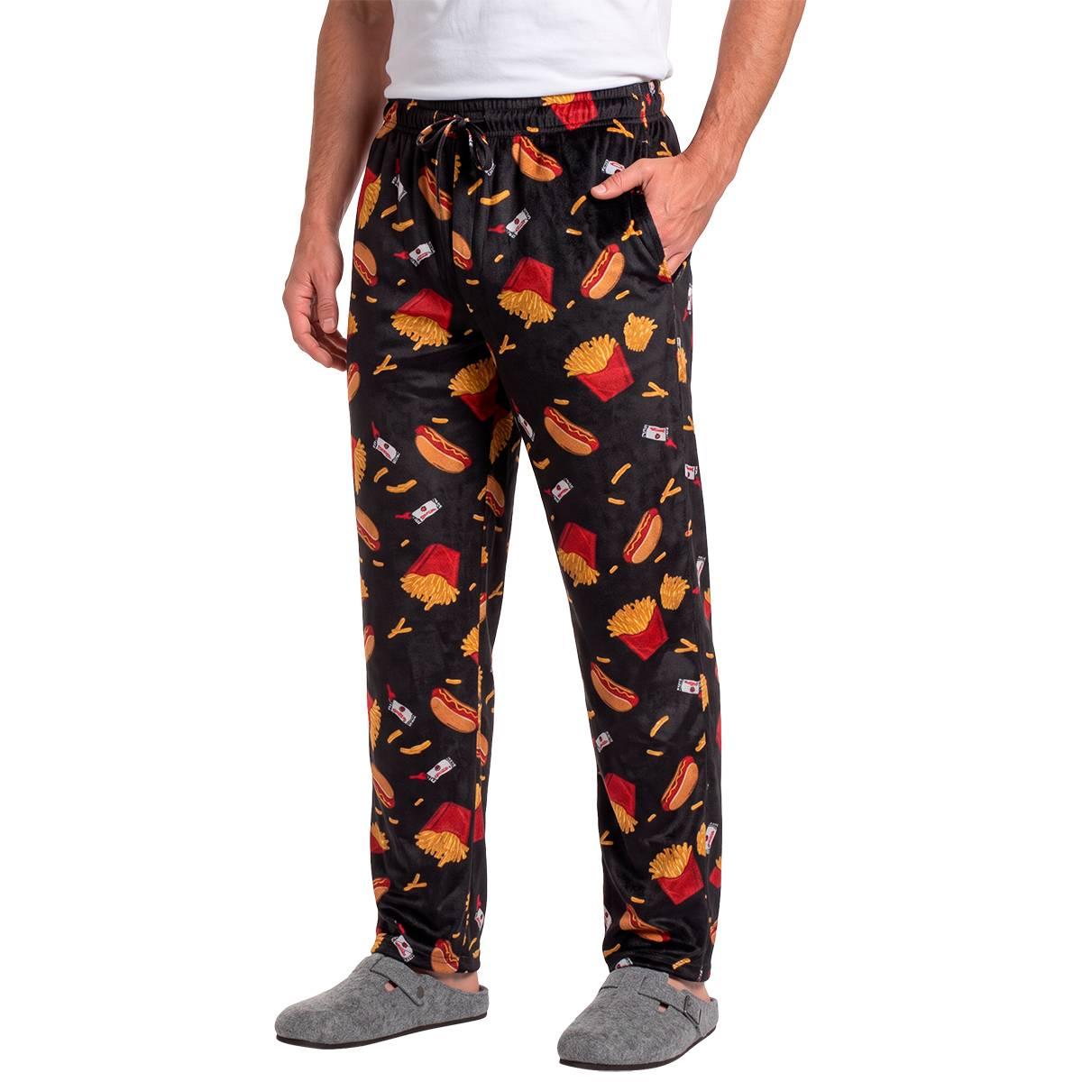 Mens Preswick & Moore(R) Fries Silky Fleece Pajama Pants