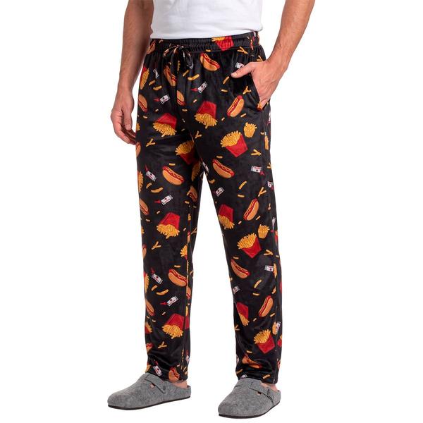 Mens Preswick & Moore(R) Fries Silky Fleece Pajama Pants - image 