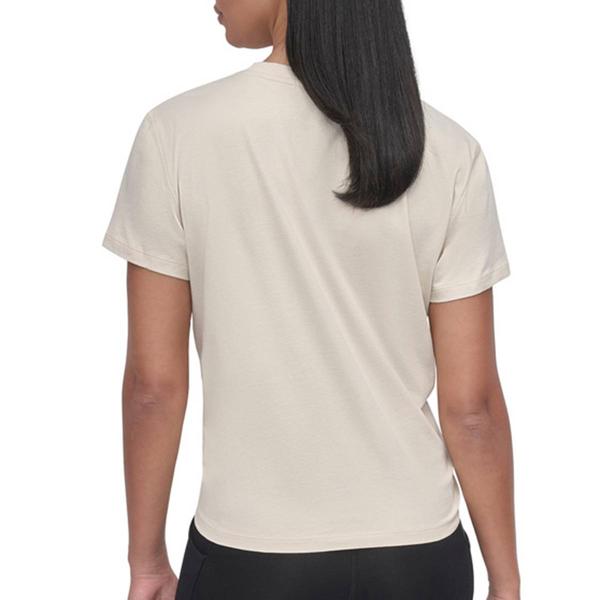 Womens DKNY Sport Mini Stud Logo Knot Front Tee