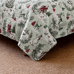 Avanti Yuletide 3pc. Reversible Quilt Set