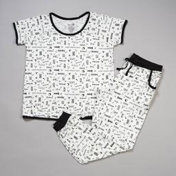 Juniors Pillow Talk Short Sleeve Dream Script Joggers Pajama Set