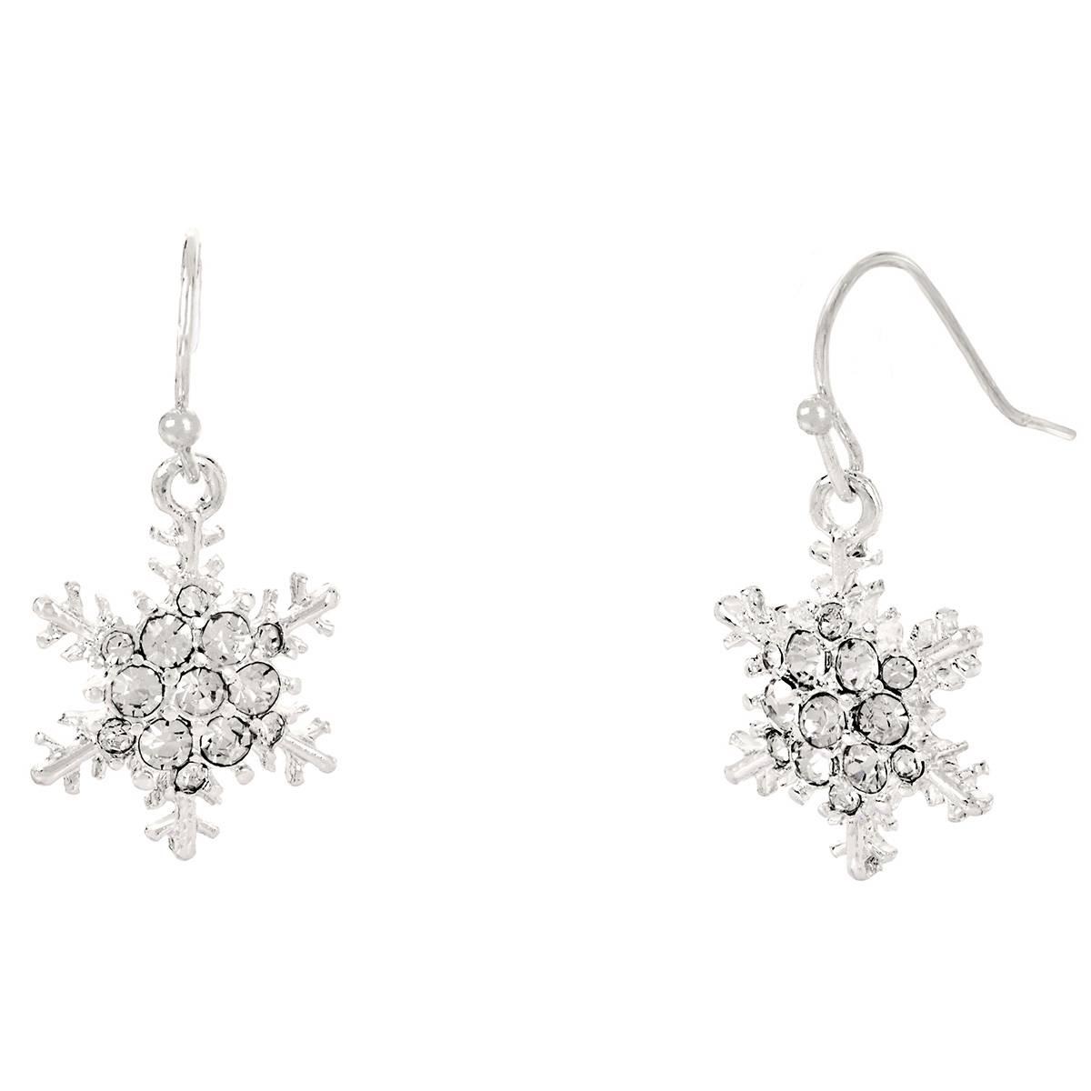 Snowflake/Wreath/Reindeer Holiday Trio Earring Set