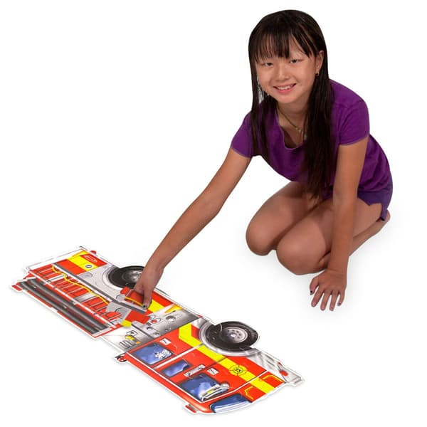 Melissa &amp; Doug® 24pc. Giant Fire Truck Floor Puzzle