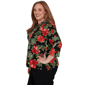 Plus Size Alfred Dunner Classics 3/4 Sleeve Poinsettia Blouse - image 4