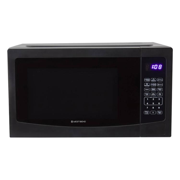 West Bend® 1.1 cu. ft. Black Touch Microwave