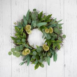 Northlight Seasonal Artificial Eucalyptus & Olive Leaf Wreath