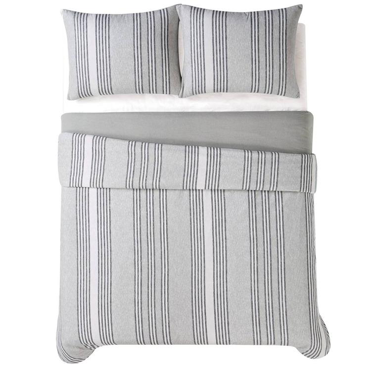 Truly Soft Kiel Stripe Flannel Comforter Set