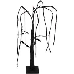 Northlight Seasonal 24in. LED Black Glittered Willow Tree