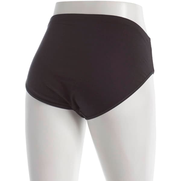 Womens René Rofé® Cotton Spandex Hi Cut Panties - 2101-BLK