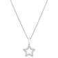 Diamond Classics(tm) Sterling Silver 1/20ctw. Diamond Star Pendant - image 1