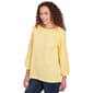 Petite Ruby Rd. Bella Vista Blouse Knit Top with Lace Trim - image 3