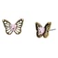 Betsey Johnson Boho Butterfly Openwork Stud Earrings - image 1