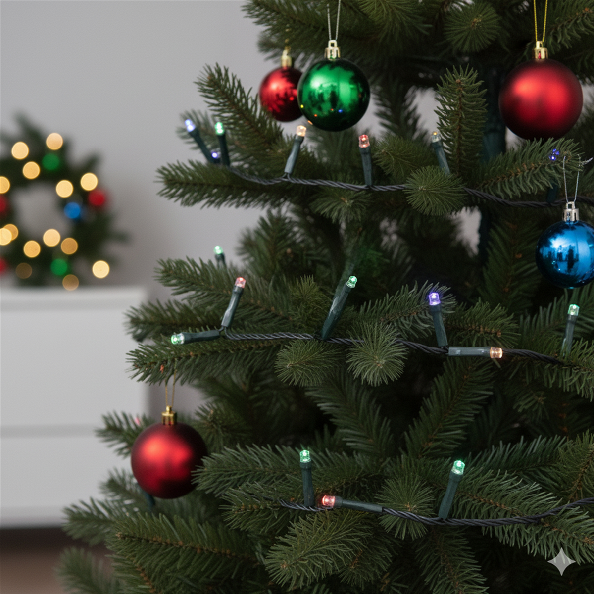 Hofert 16.5ft. Multicolor LED 8-Function Cluster Christmas Lights