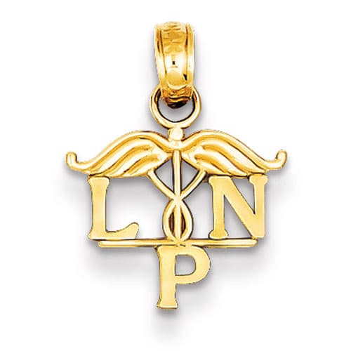 Gold Classics(tm) 14k. LPN Symbol Pendant - image 