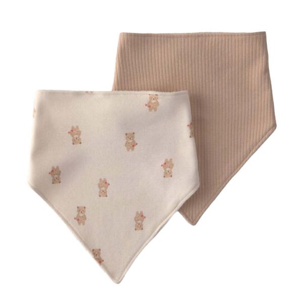 Baby Boy Carter''s(R) 2pk. Bear Print Bibs - Brown - image 