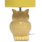 Simple Designs 12.8in. Ceramic Owl Table Lamp - image 8