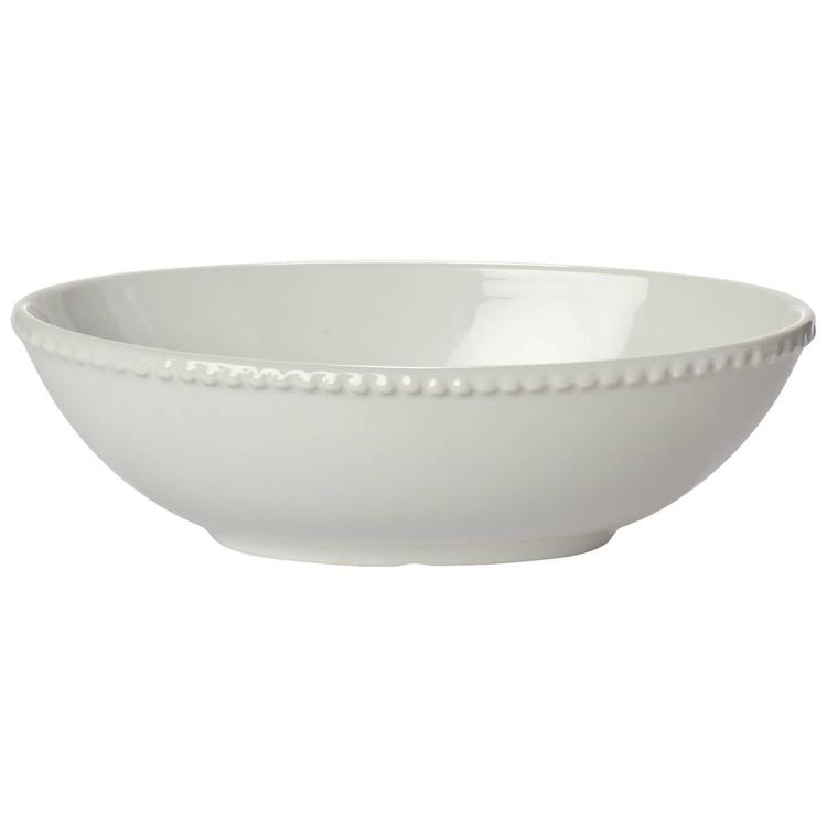Home Essentials 12in. Pure White Oval Bowl