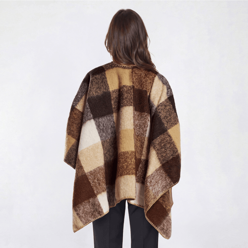 Womens Renshun Plaid Ruana