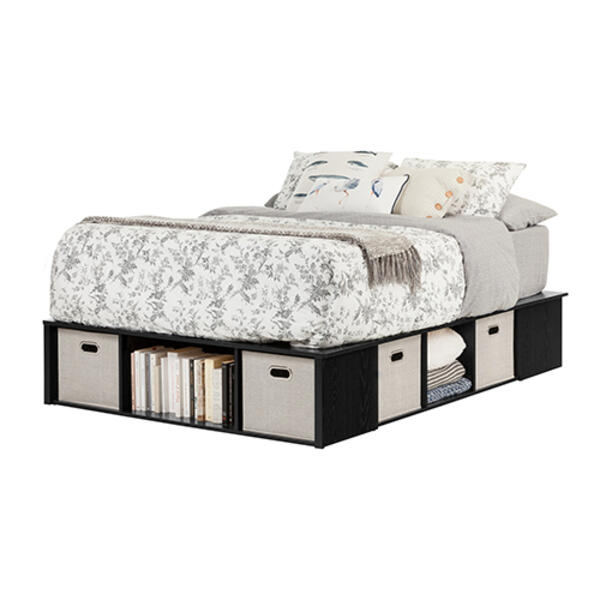 South Shore Flexible Full-Size Platform Bed with Storage