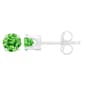 Haus of Brilliance Sterling Silver Treated Green Diamond Earrings - image 2