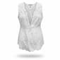 Womens Times Two Sleeveless Tie Front Tiered Lace Maternity Top - image 1
