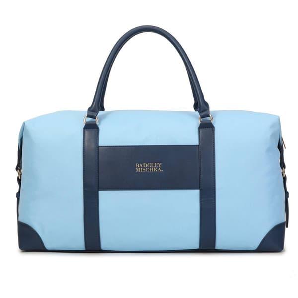 Badgley Mischka Barbara XL Canvas Tote Weekender Travel Bag