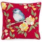Jordan Manufacturing Bluebird Floral Outdoor Throw Pillow - image 1