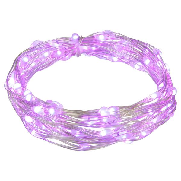 Northlight Seasonal 100ct. Purple LED Micro Fairy Lights - image 
