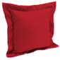 Jordan Manufacturing Veranda Red Flange Edge Outdoor Toss Pillow - image 1