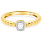 Nova Star® 1/5ctw. Emerald & Round Lab Grown Diamond Promise Ring - image 2