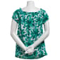 Womens BB Dakota Off The Shoulder Puff Sleeve Leaf Blouse - image 2