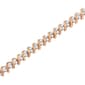Haus of Brilliance Rose Gold over Silver S Link Tennis Bracelet - image 3