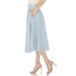 Womens White Mark Flared Midi Skirt with Pockets - image 2