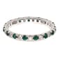 Pure Fire 14kt. White Gold Lab Created Alexandrite Eternity Band - image 2