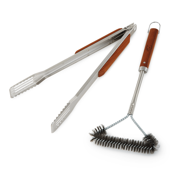 BergHOFF 2pc. Stainless Steel BBQ Tongs & Brush Set