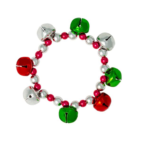 Christmas Colors Jingle Bell Stretch Bracelet - image 