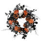 National Tree 24in. Halloween Skull and Rose Wreath - image 1
