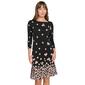 Womens Tommy Hilfiger 3/4 Sleeve Floral Jersey Shift Dress - image 1