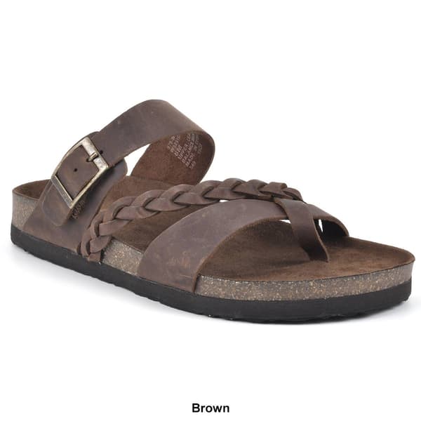 Womens White Mountain Hazy Footbeds Sandals