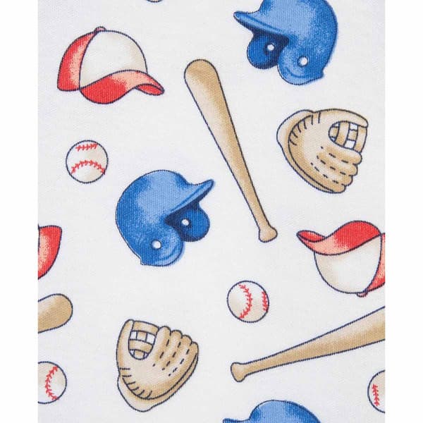 Baby Boy (3-12M) Little Me® 2Pk Baseball Print Rompers
