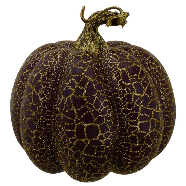Northlight Seasonal Brown and Purple Harvest Pumpkins - Set of 3