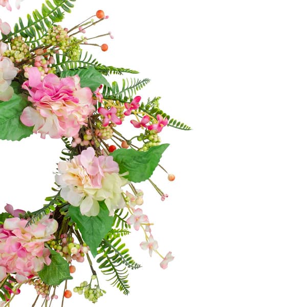 Northlight Seasonal Artificial Hydrangea & Fern Spring Wreath