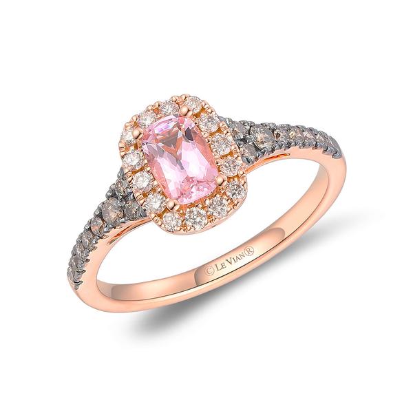 Le Vian(R) Pink Morganite with Nude Diamonds(tm) Halo Cocktail Ring - image 