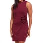 Womens Luxology Sleeveless Scuba 3D Side Flower Sheath Dress - image 3