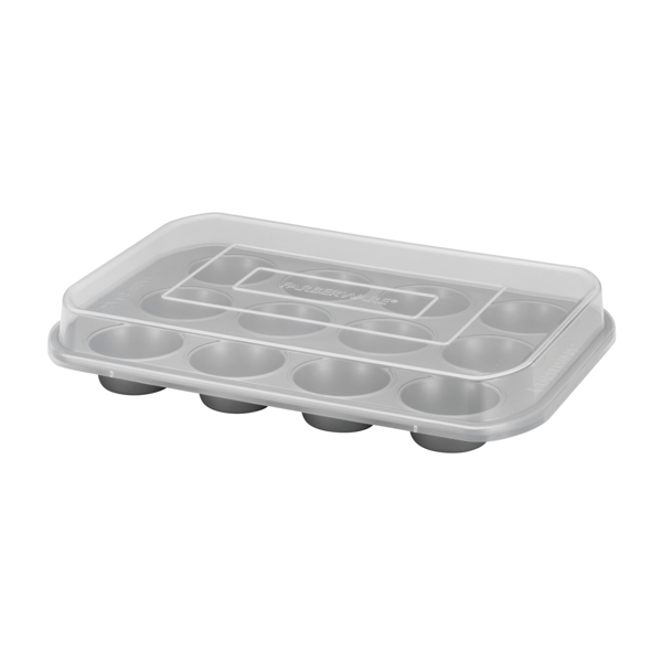 Farberware® Bakeware Nonstick 12-Cup Muffin Pan with Lid